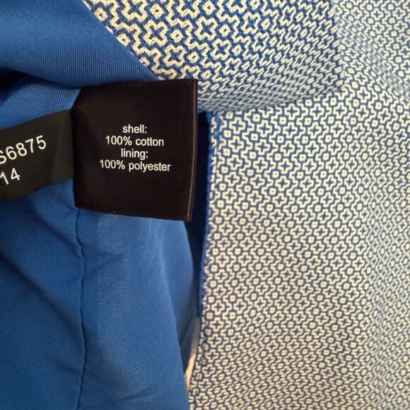 The Limited Women's Blazer, Blue & White Pattern - Picture 6 of 6